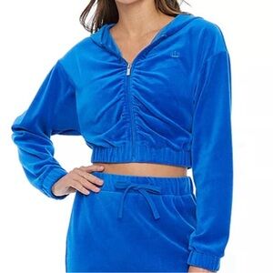 Juicy Couture Royal Blue Velour Jacket, XL